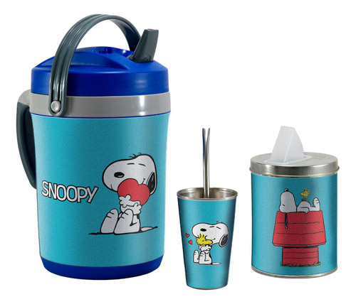 Set Kit Terere Bidon Termico Termolar, Snoopy