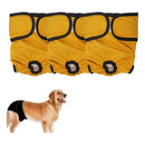[paquete De 3] Pañales Reutilizables Para Perros, Pantalones