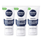 Nivea Men Loción Facial Sensible Con Spf 15, Protector Sol.