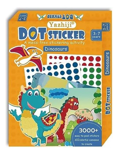 Yazhiji Dot Sticker Art Kit Artesanía Pegatinas Dinosaurio O