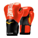 Guantes De Box Everlast Elite Rojo/gris 12oz 