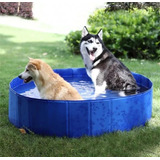 Piscina Para Mascota Perros Verano Plegable 120x30