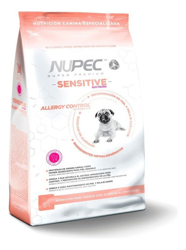 Alimento Nupec Sensitive Perro Adulto Raza Chica Pack De 8kg