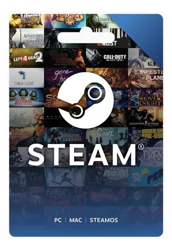 Steam Wallet Gift Card 105 Brl Br Digital Key Envio Já