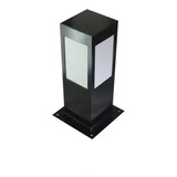 Lustre Balizador Jardim Quadrado Pa130 Preto