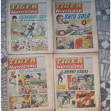 Lote X 4 Historieta Antiguo Tiger Ingles Rara Colec Octub 68