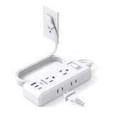 Multitoma Inteligente Extensión Eléctrica Viajes Usb On/off