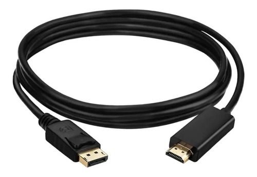 Cable Display Port Macho A Hdmi Macho 1.8 Metros Negro