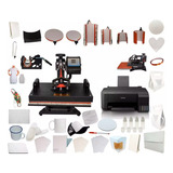 Kit Combo 9 En 1 Plancha Sublimar R22 + Impresora 70 Extras