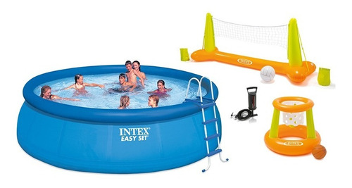 Pileta Intex Easy Set 457 X 122 Cm. + Set + Pool Party