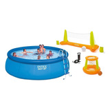 Pileta Intex Easy Set 457 X 122 Cm. + Set + Pool Party