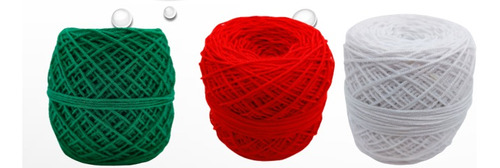 Kit Crochet 3 Ovillos 50 Gramos Hilo Acrílico  Grosor 1 Mm