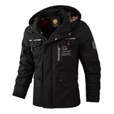 Chaqueta Polar Impermeable Con Capucha Para Hombre