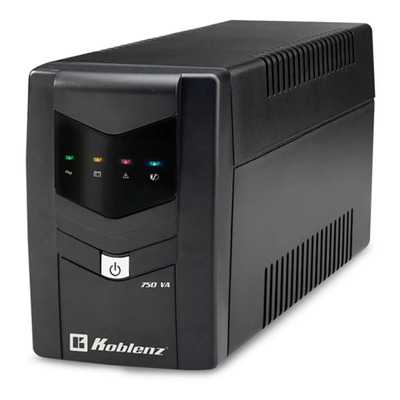 No Break Koblenz 7616 Usb\u002Fr Interactivo Capacidad 750 Va \u002F 450 Watts Para TV, Consolas, Computadoras, Hogar y Oficina 6 Contactos Color Negro | Meses sin interés