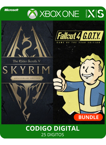 Skyrim Anniversary Edition  Fallout 4 Goty Bundle Xbox