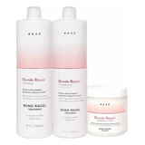 Braé Blonde Repair Shampoo 1l + Condicionador 1l + Másc 500g