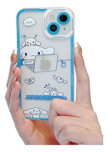 Bonita Funda Kawaii Sanrio Cinnamonroll Para iPhone 13, 12 Y