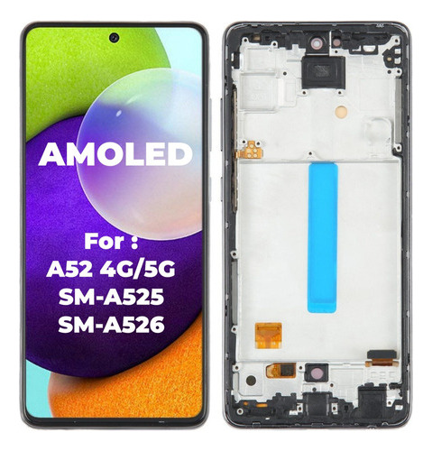 Q Pantalla Amoled Con Marco Para Samsung A52 4g 5g A525 A526