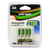 Pilha Recarregável 2700mah Aaa Palito Original 4und