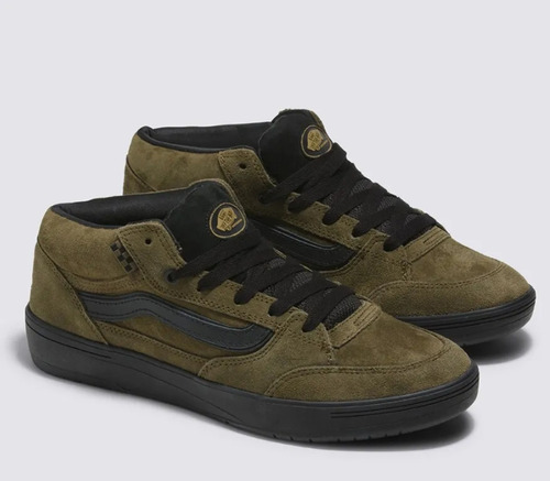 Tenis Vans Zahba Mid Beatrice Dark Olive Nuevos Originales