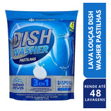 Detergente Dish Washer Sabão Lava Louças Secante Pastilhas