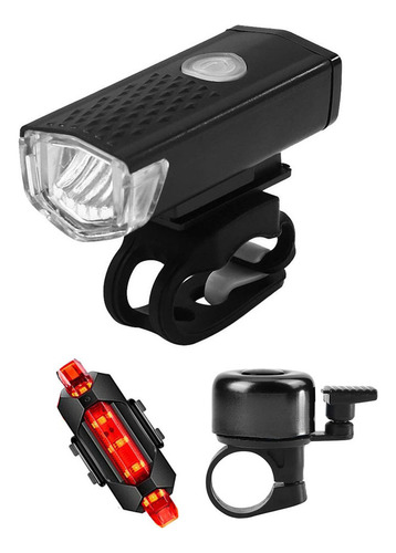 Juego De Luces Led Recargables Por Usb Para Bicicleta De Mtb