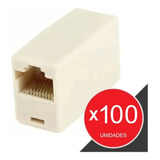 Adaptador Union Ficha Rj45 Hembra Empalme Cupla X100unidades