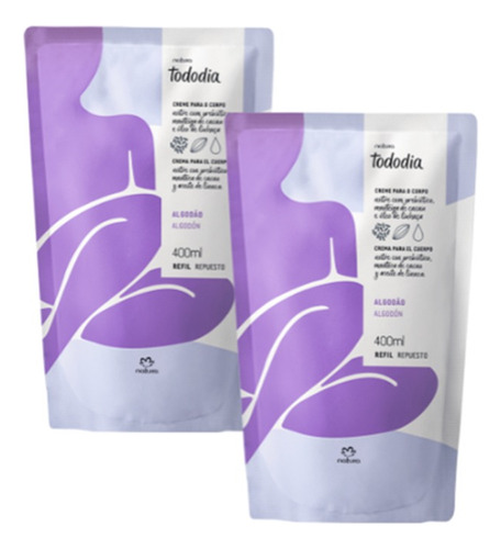 Kit 2 Hidratante Natura Tododia Refil - Escolha A Fragrancia