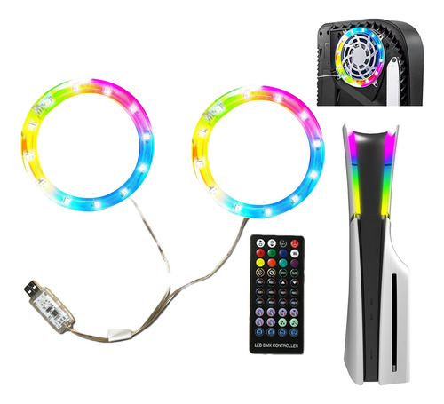 Luz Led Rgb Con Mando A Distancia Para Ps5 Slim