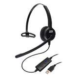 Headset Usb Voip Zox Dh-80 Com Cancelador De Ruído