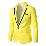 Abrigo De Hombre Blazer Sólido Fiesta De Boda Elegante