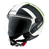 Casco Abierto Mac 721 Beat Cyrus Blanco Lima Fluo Gris Mate