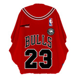 Cubridor Capa Barbero Ladybaber Chicago Bulls Red