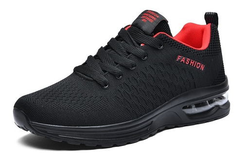 Tenis Negros Hombre Confort Air Cushion Running Sport