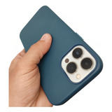 Capa Magsafe Para iPhone 13 Pro Max Azul Sierra C/ Animação 