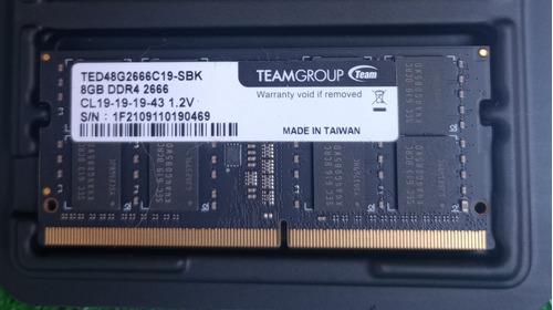 Memoria Ram Ddr4 8gb 2666 Team Group