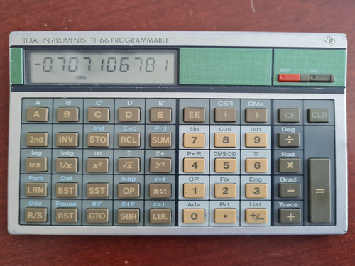 Calculadora Cientifica  Texas Instruments Ti-66, Programable