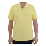 Camisa Polo Masculina Ogochi Essencial Slim Amarela - 0070