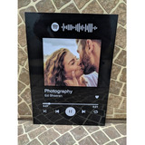 Quadro Casal Spotify Personalizado Com A Sua Foto A4