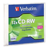 Disco Cd-rw Verbatim 95161 700mb 12x 80min 1 Pieza