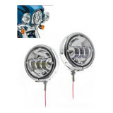 Par De Faros Led Con Carcaza Para Harley Davidson