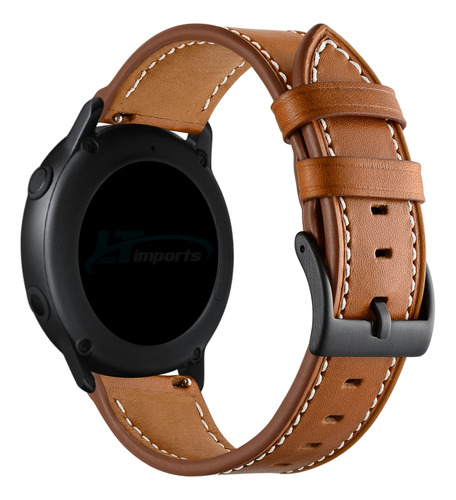 Pulseira 20mm Couro Padrão Para Samsung Galaxy Watch 42mm Bt