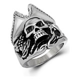 Anillo Calavera Pirata Acero Quirurgico 316l 