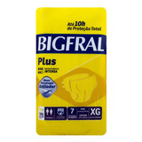 Fraldas Para Adultos Descartáveis Bigfral  Plus Xg X 7 U
