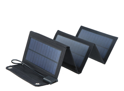 Panel Solar Usb Para Viajes Plegable. Resistente Al Agua