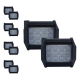 10 Faros Luz Blanca 12 Leds Tunelight 48w Auto/moto/jeep