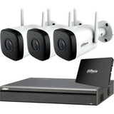 Kit Seguridad Dahua Dvr 4 + 3 Camaras 2mp Wifi Audio + 1 Tb