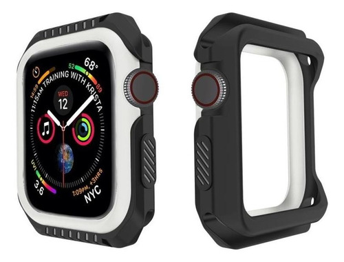 Carcasa Para Apple Watch Serie 3 42mm Negro / Blanco