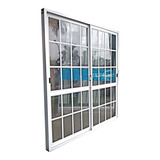 Puerta Ventana Aluminio 240x200 Vidrio Repar Con Mosquitero