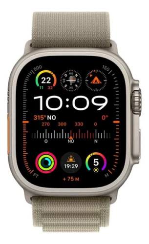 Applewatch Ultra 2 Gps+celular Titânio 49mm Alpina Oliva  P